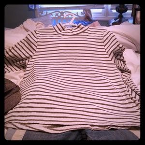 Very cute striped long sleeve flare bottom Copper